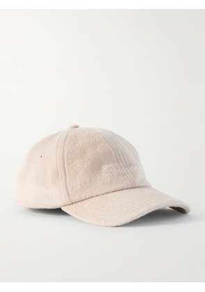 Jacquemus - Embroidered Wool Baseball Cap - Neutrals - 56,58,60