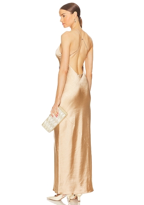 L'Academie Imogen Maxi Dress in Neutral. Size L. Also in M.