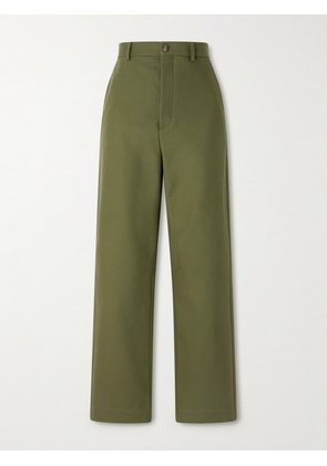 WARDROBE.NYC - Cotton-drill Straight-leg Pants - Green - x small,small,medium,large,x large