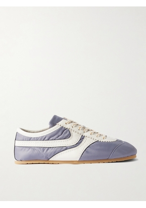 Dries Van Noten - Leather-trimmed Shell Sneakers - Blue - IT35,IT36,IT37,IT38,IT39,IT40,IT41