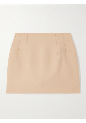 WARDROBE.NYC - Contour Wool Mini Skirt - Neutrals - xx small,x small,small,medium,large,x large