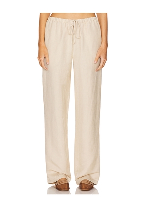 LIONESS Ride With Me Pant in Cream. Size L. Also in XXS, XS, S, M, XL, XXL.
