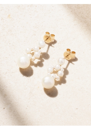 Sophie Bille Brahe - Nebula 14-karat Recycled Gold Pearl Earrings - One size