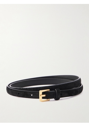 The Row - City Suede Belt - Black - 75,80,85,90,95