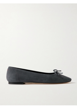 Aeyde - Delfina Suede Ballet Flats - Gray - 35,35.5,36,36.5,37,37.5,38,38.5,39,39.5,40,40.5,41,41.5,42