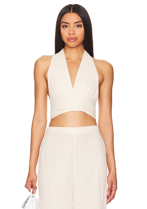 LSPACE Santos Top in Cream. Size L. Also in XS, XL.