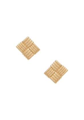 Lovers and Friends Matilda Earrings in Metallic Gold.