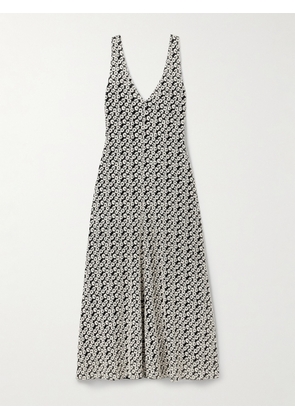 Isabel Marant - Sonia Embroidered Cotton-blend Maxi Dress - Gray - FR 34,FR 36,FR 38,FR 40,FR 42,FR 44