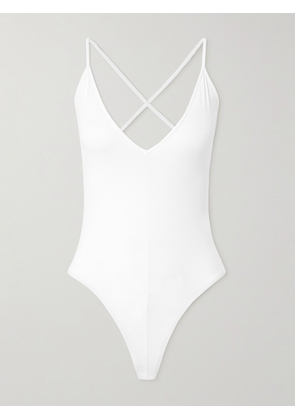 WARDROBE.NYC - Stretch-jersey Thong Bodysuit - White - x small,small,medium,large,x large