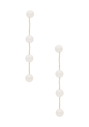 Lovers and Friends Millie Earrings in Metallic Gold.