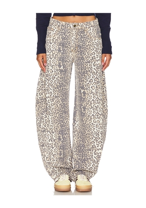 LIONESS Horseshoe Jeans in Beige. Size M. Also in XS, XL, XXL.