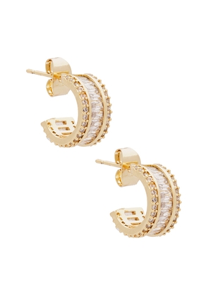 Lovers and Friends Sallie Earrings in Metallic Gold.