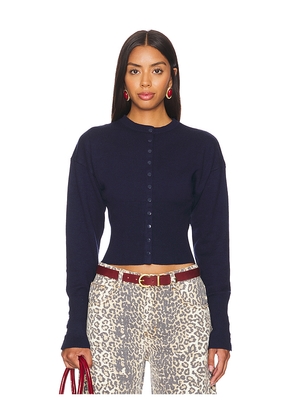 LIONESS Head in The Clouds Cardigan in Navy. Size L. Also in XXS, XS, XL, XXL.