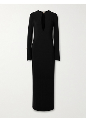 Brandon Maxwell - The Sylvie Cutout Stretch-jersey Gown - Black - US0,US2,US4,US6,US8,US10