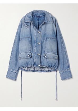 Brandon Maxwell - The Harper Balloon Denim Jacket - Blue - x small,small,medium,large,x large