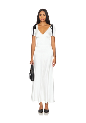 LIONESS Du Cap Maxi Dress in Ivory. Size L. Also in XS, S, M, XL.