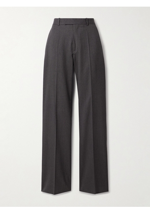 Veronica de Piante - Taylor Pinstriped Wool-twill Straight-leg Pants - Gray - IT36,IT38,IT40,IT42,IT44,IT46