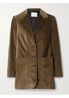 Veronica de Piante - Harry Cotton-corduroy Blazer - Green - IT36,IT38,IT40,IT42,IT44