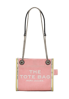 Marc Jacobs The Denim Chain Crossbody Tote Bag in Pink.