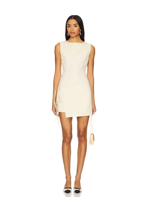 LIONESS Ballerina Wrap Mini in Cream. Size L. Also in S, XL, XS.