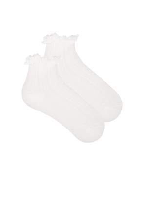 Lovers and Friends Hannah Socks in White.