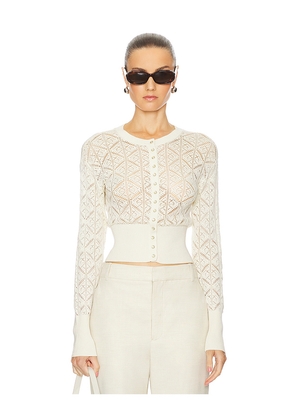 L'Academie by Marianna Cami Cardigan in Ivory. Size M. Also in S.