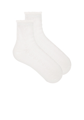 Lovers and Friends Stacey Socks in White.