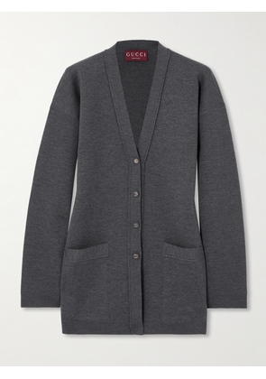 Gucci - Wool-blend Cardigan - Gray - XS,S,M,L,XL