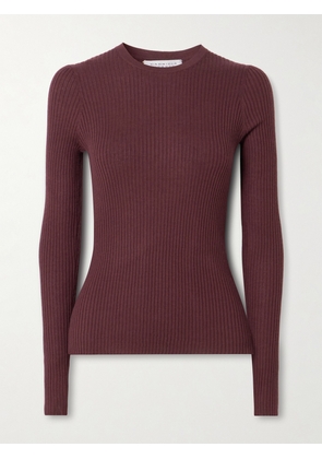 Gabriela Hearst - Browning Ribbed Cashmere And Silk-blend Top - x small,small,medium,large,x large