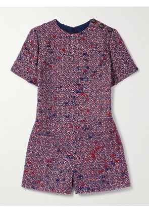 Gucci - Wool-blend Bouclé-tweed Playsuit - Purple - IT36,IT38,IT40,IT42,IT44