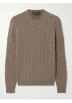 Loro Piana - Cable-knit Cashmere Sweater - Brown - IT36,IT38,IT40,IT42,IT44,IT46,IT48,IT50