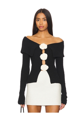 MAJORELLE Corina Sweater in Black. Size M. Also in XS, S.