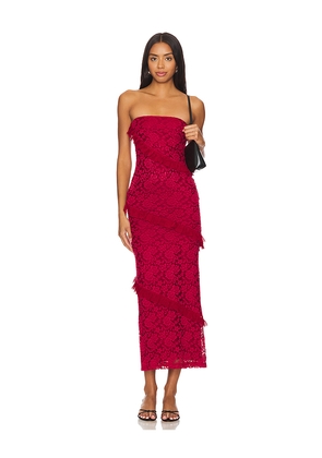 MORE TO COME Xandra Maxi Dress in Red. Size L. Also in XL.