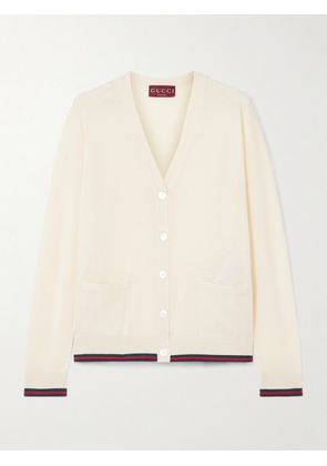 Gucci - Cashmere And Silk-blend Cardigan - White - XXS,XS,S,M,L