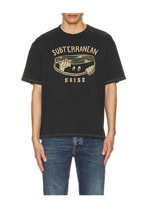 Nudie Jeans Koffe Sub Noise T-Shirt in Black. Size L. Also in XL.