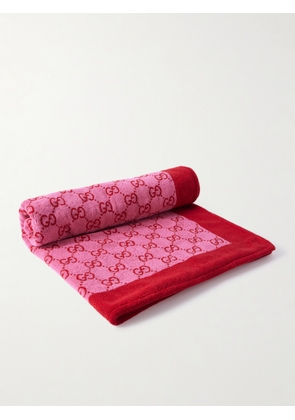 Gucci - Terry-jacquard Beach Towel - Pink - One size