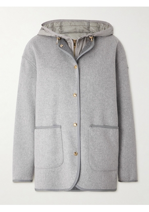 Moncler - Reposse Convertible Wool And Cashmere-blend Jacket - Gray - 00,1,2,3,4,5
