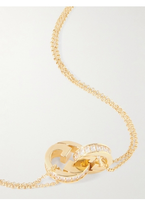 Gucci - Blondie Gold-tone Crystal Necklace - One size