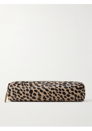 KHAITE - Kye Leopard-print Calf Hair Clutch - Animal print - One size