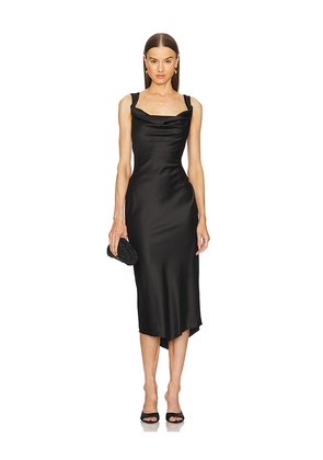 Michael Costello x REVOLVE Kylen Midi Dress in Black. Size XS. Also in XXS.