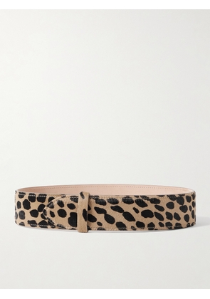 KHAITE - Theo Leopard-print Calf Hair Waist Belt - Animal print - 70,75,80,85,90