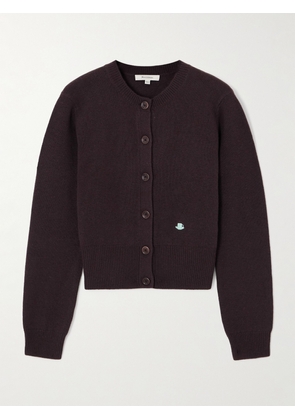 JW Anderson - Embroidered Wool Cardigan - Brown - xx small,x small,small,medium,large,x large,xx large