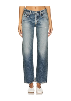 Moussy Vintage Trigg Straight Jeans in Denim-Dark. Size 27. Also in 30.