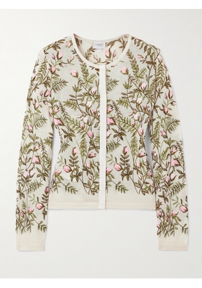 Giambattista Valli - Embroidered Cashmere And Silk-blend Cardigan - Ivory - IT38,IT40,IT42,IT44,IT46