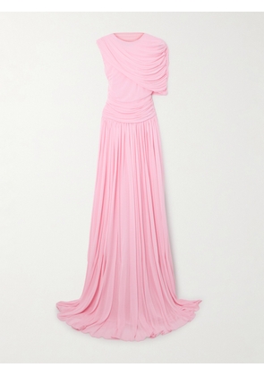 Giambattista Valli - Asymmetric Draped Jersey Gown - Pink - IT38,IT40,IT42,IT44,IT46