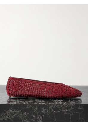 Magda Butrym - Crocheted Ballet Flats - Burgundy - IT36,IT37,IT38,IT39,IT40,IT41