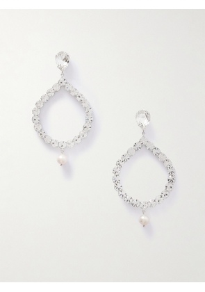 Magda Butrym - Silver-tone, Crystal And Pearl Earrings - One size