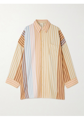 Marrakshi Life - Oversized Striped Cotton Shirt - Multi - S,M,XS,XXS