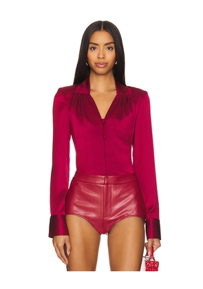 Kim Shui Silk Blouse in Red. Size S. Also in XS.