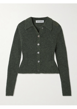 Our Legacy - Mazzy Brushed Alpaca-blend Cardigan - Green - EU 32,EU 34,EU 36,EU 38,EU 40,EU 42